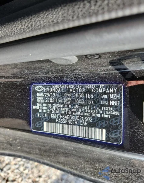 2019 Hyundai Veloster Turbo from USA, damaged, VIN KMHTH6AB5KU020602